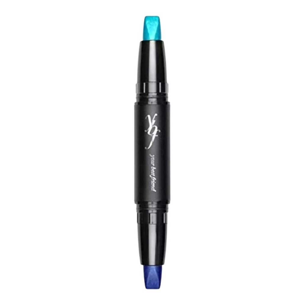 YBF  Your Best Friend Intense n' Stay Duo Cream Eyeshadow Stick - Turquoise/Navy